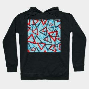 Triangles 1980 Geometric Pattern Hoodie